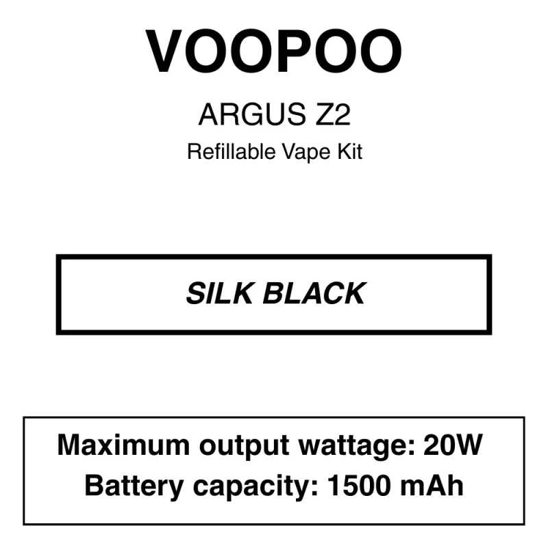 Voopoo – Argus Z2 – Refillable Starter Kit - Image 2