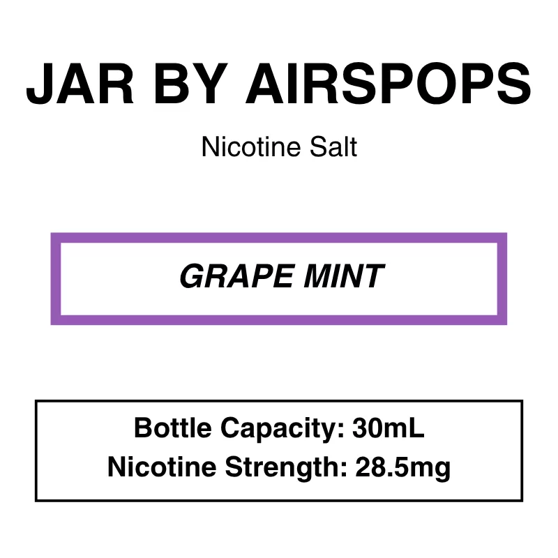 JAR By Airspops – Nic Salt – 30ml – 28.5mg/ml - Image 3