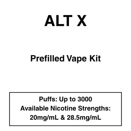alt. X – Pod Vape Kit – 28.5mg/mL