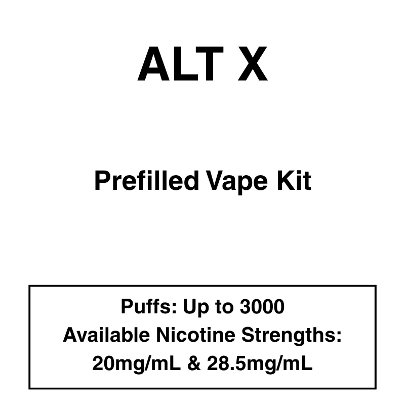 alt. X – Pod Vape Kit – 28.5mg/mL