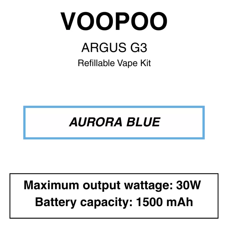 Voopoo – Argus G3 – Pod Starter Kit - Image 2