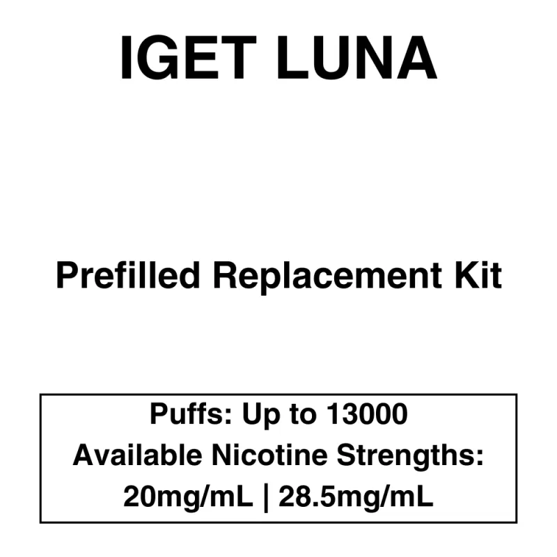 IGET – Luna KP 13000 – Rechargeable Vape Kit – up to 13000 Puffs