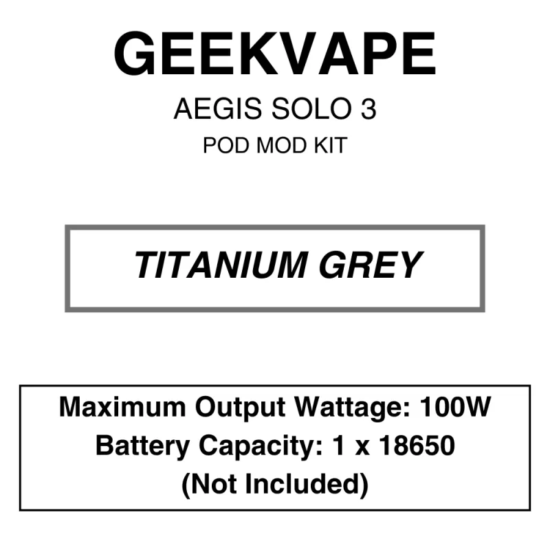 Geekvape – Aegis Solo III – Kit – 100W - Image 2