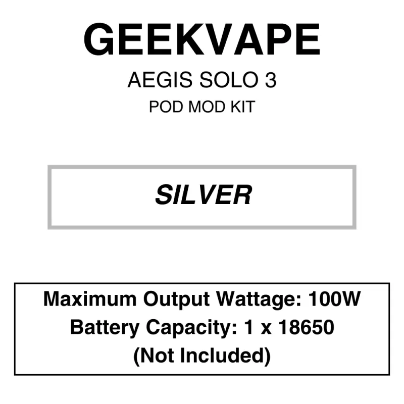 Geekvape – Aegis Solo III – Kit – 100W - Image 3