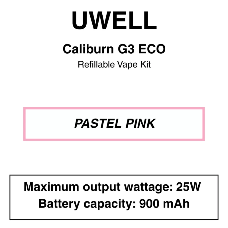 Uwell – Caliburn G3 Eco – Pod Starter Kit - Image 3