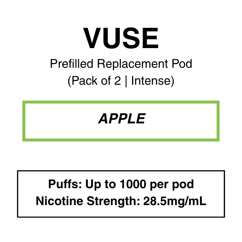 Vuse – eLiquids – Apple Intense – 2.5% (28.5mg)