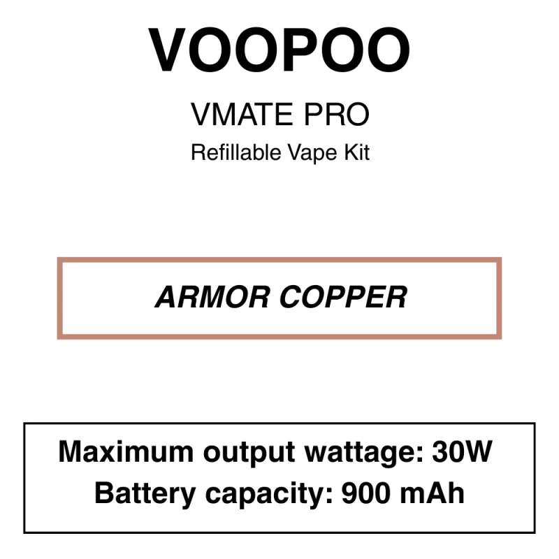 Voopoo – V Mate Pro – 900mAh – Starter Kit - Image 3