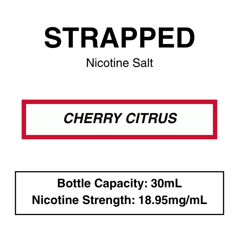 Strapped Reloaded – Nicotine Salt – 30ml - Image 2