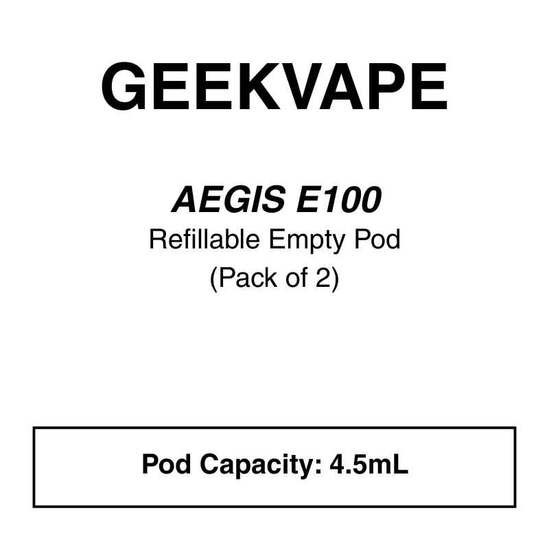 Geekvape – E100i – Aegis Eteno – Replacement Pods – Pack of 2