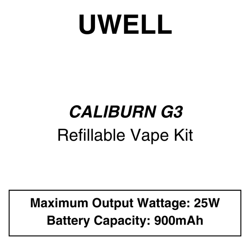 Uwell – Caliburn G3 – Pod Kit