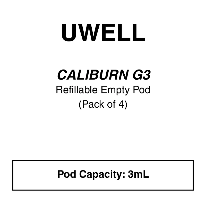 Uwell – Caliburn G3 – Replacement Pods (Pack of 4)