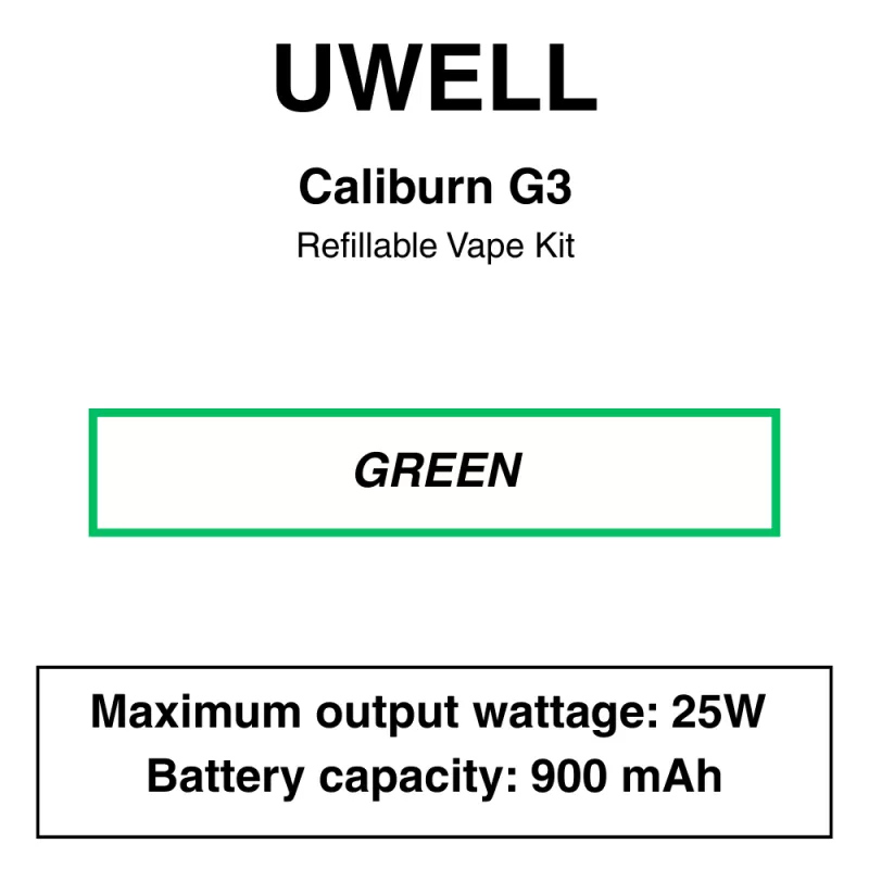Uwell – Caliburn G3 – Pod Kit - Image 2
