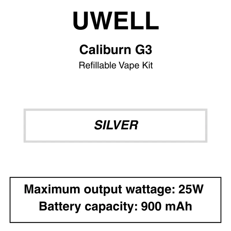 Uwell – Caliburn G3 – Pod Kit - Image 3