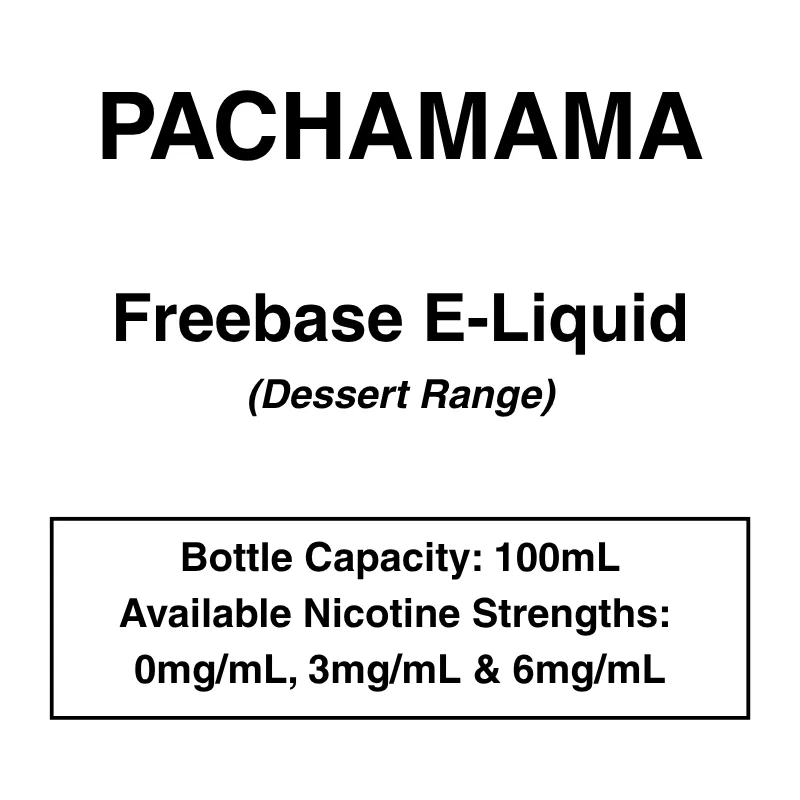 Pachamama Desserts- E-Liquid-100ml-3mg