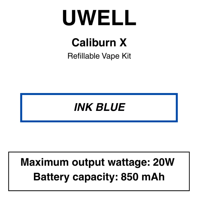 Uwell – Caliburn X – Refillable Vape Kit - Image 2