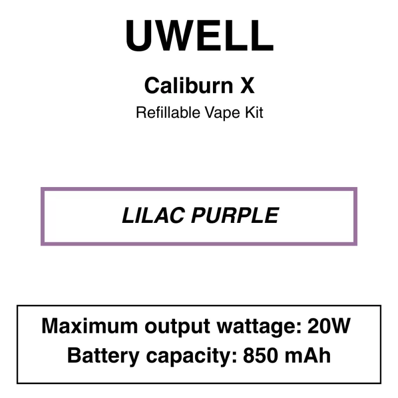 Uwell – Caliburn X – Refillable Vape Kit - Image 3