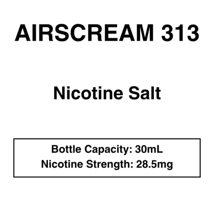 Airscream 313 E-Liquid 30ml – 28.5mg Nicotine