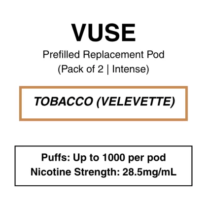 Vuse – eLiquids – Tobacco (Velvet Edition) – 2.5% (28.5mg/ml)
