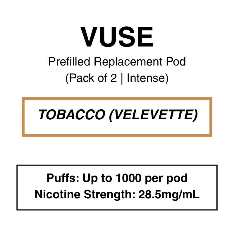 Vuse – eLiquids – Tobacco (Velvet Edition) – 2.5% (28.5mg/ml)
