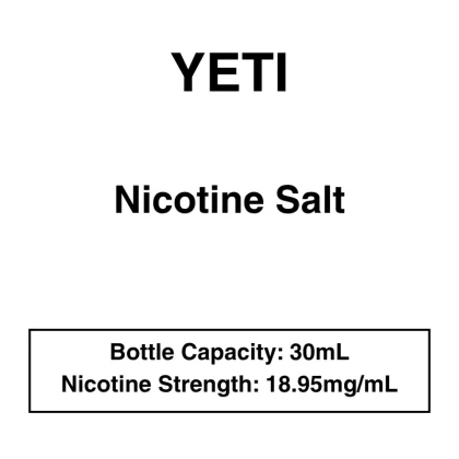 Yeti – Nic Salt 30ml – 18.95mg Nicotine (35mg Nicotine Salt)