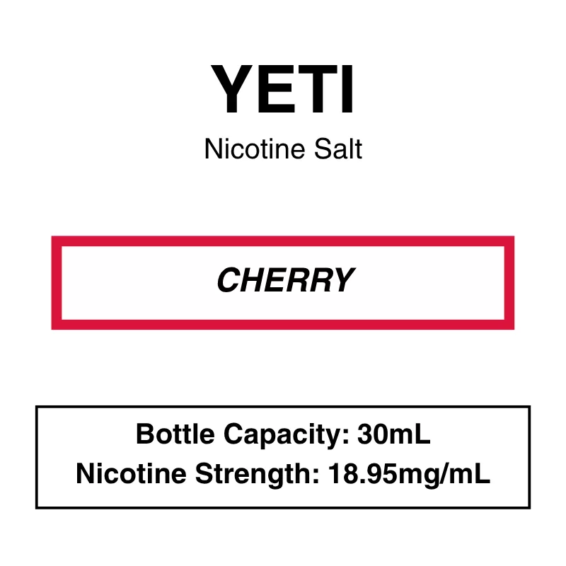 Yeti – Nic Salt 30ml – 18.95mg Nicotine (35mg Nicotine Salt) - Image 2
