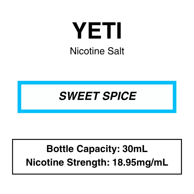 Yeti – Nic Salt 30ml – 18.95mg Nicotine (35mg Nicotine Salt) - Image 3