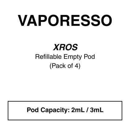 VAPORESSO XROS SERIES – REPLACEMENT PODS (4 PACK)