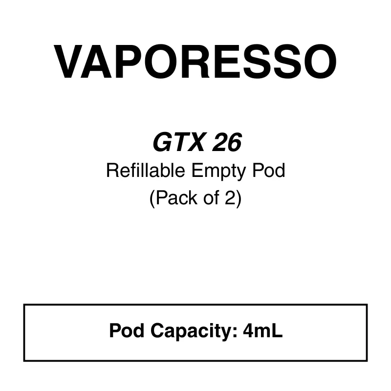 Vaporesso – GTX POD 26 (2 pack) – 5mL