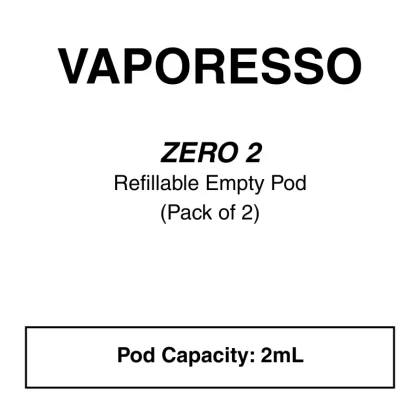 Vaporesso ZERO 2 Replacement Pods – 2pcs/pack