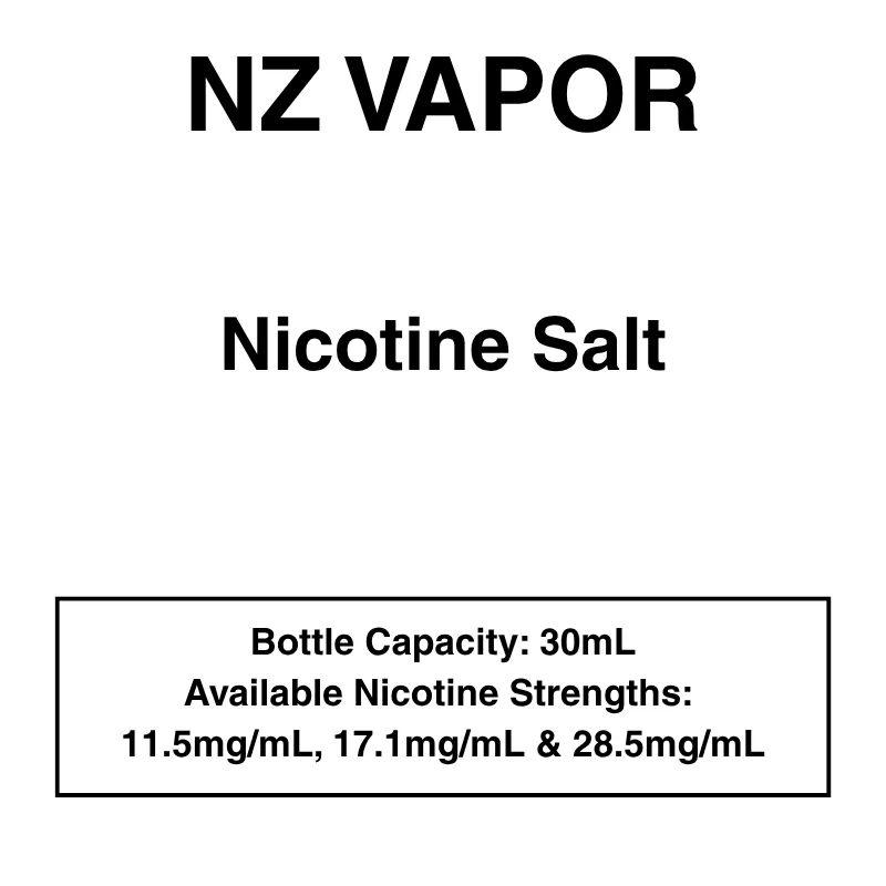 VAPURE Nic salts by NZVAPOR – 30ml
