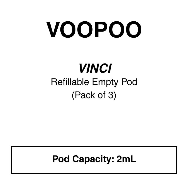 VOOPOO VINCI REPLACEMENT POD (3 PACK) – 0.8 ohm