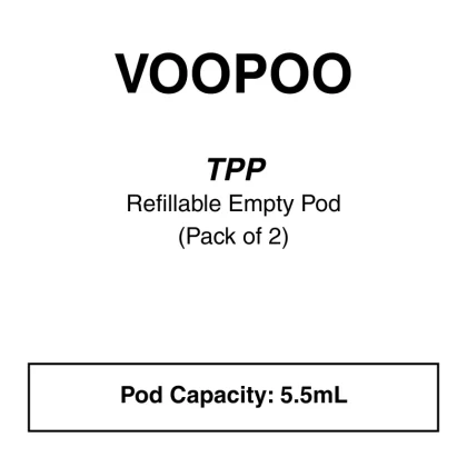 Voopoo – TPP Tank Replacement Pod (2 Pack – No Coils)