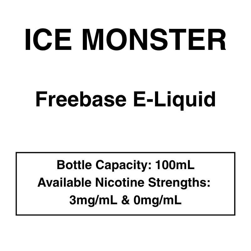 Ice Monster E-Liquid 100ml – 3mg