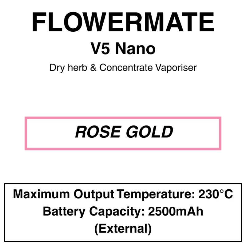 Flowermate V5 Nano – Dry Herb Vaporizer - Image 2
