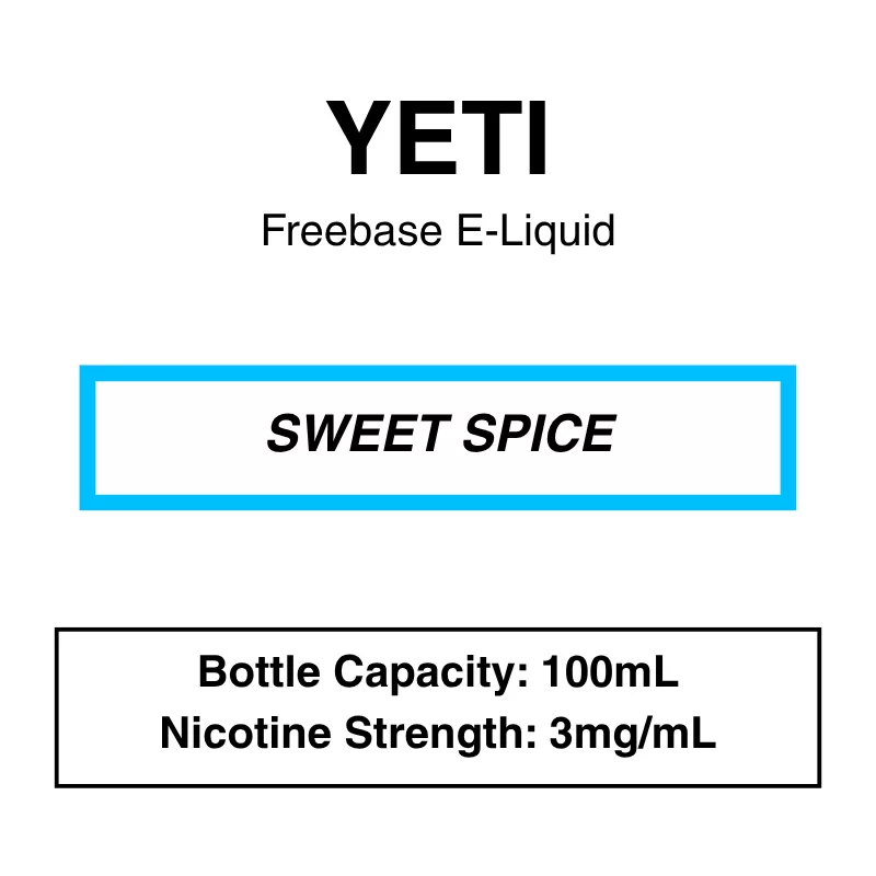 Yeti E-liquid 100ml – 0/3mg – 14 Flavours - Image 3