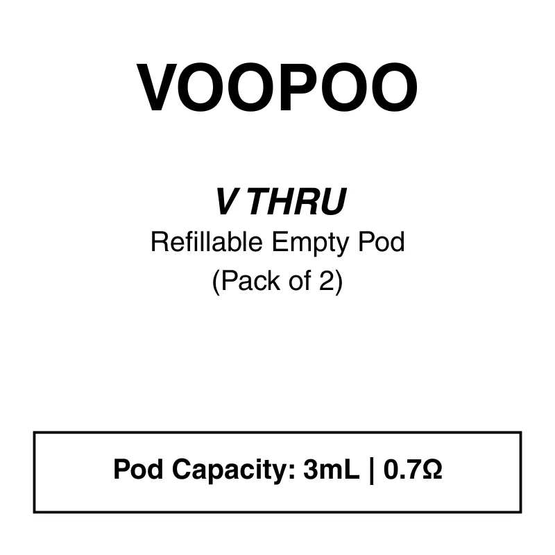 Voopoo V Thru Pro Replacement Pods (2 Pack) – 0.7 ohm Mesh