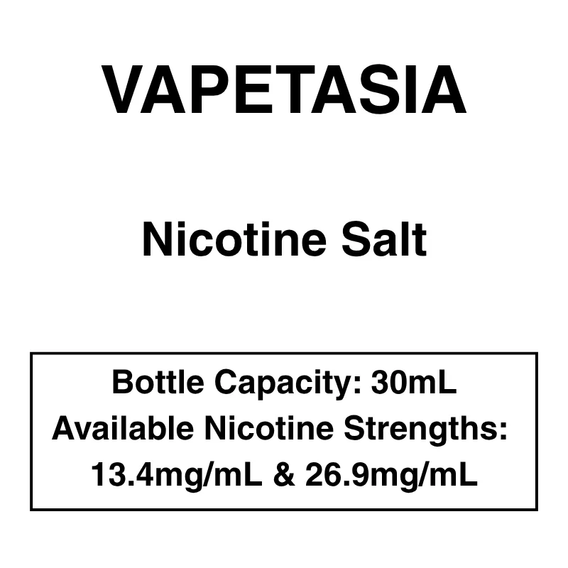 Vapetasia – Nicotine Salt – 30ml