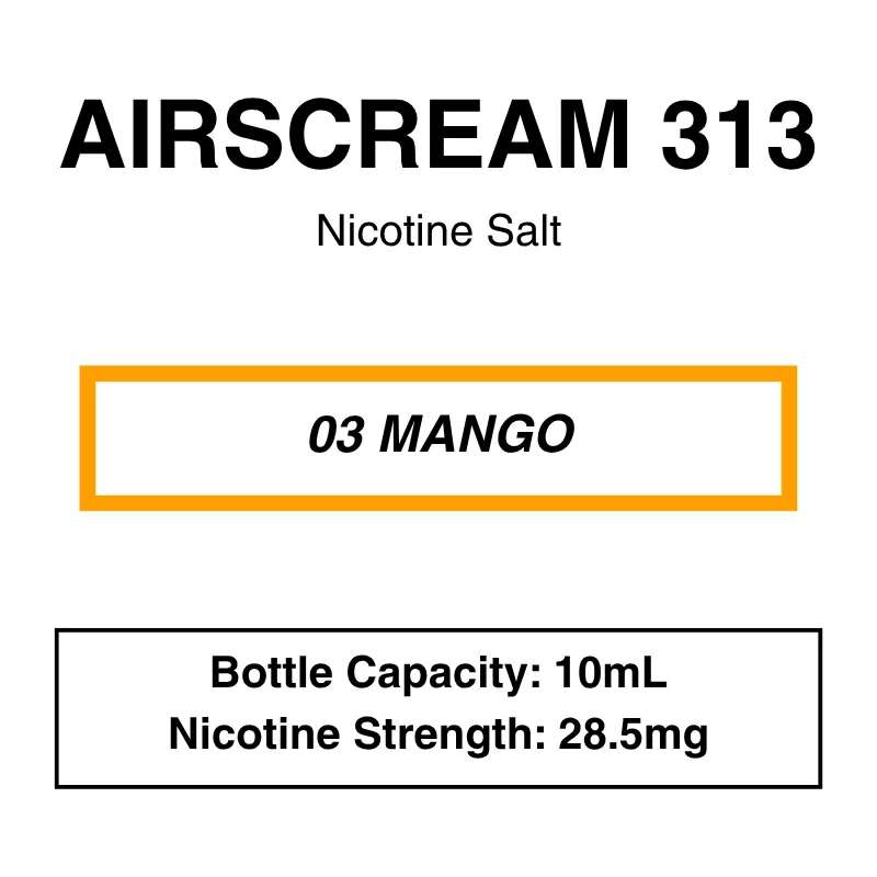 Airscream 313 E-Liquid – 10ml - Image 3