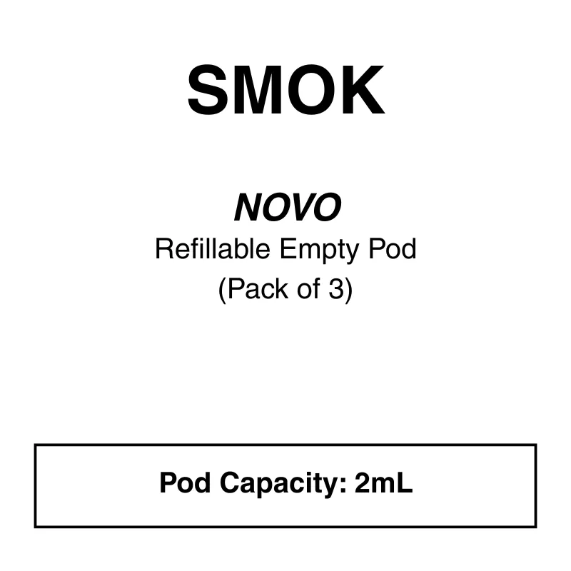 SMOK Novo replacement pods – Pack of 3
