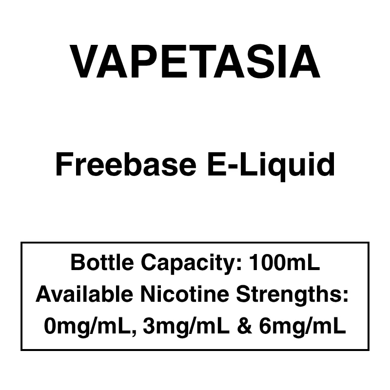 Vapetasia – Freebase E-Liquid – 100ml