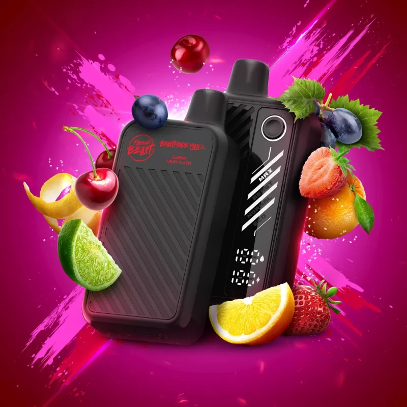 Flavour Beast - Beast Mode Max 2 50K Disposable Vape - STR8 UP Strawberry Banana / 20MG - Image 2