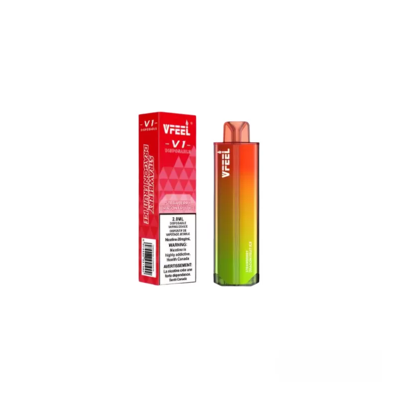 VFEEL V1 K6000 DISPOSABLE VAPE ( 20MG INTENSE ) - Blue raspberry peach ice / 20MG BOLD - Image 2
