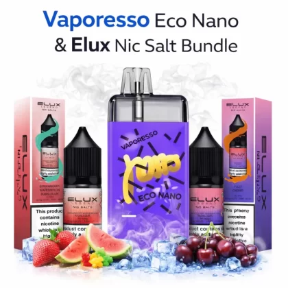 20x Elux Nic Salts & Vaporesso Eco Nano Bundle