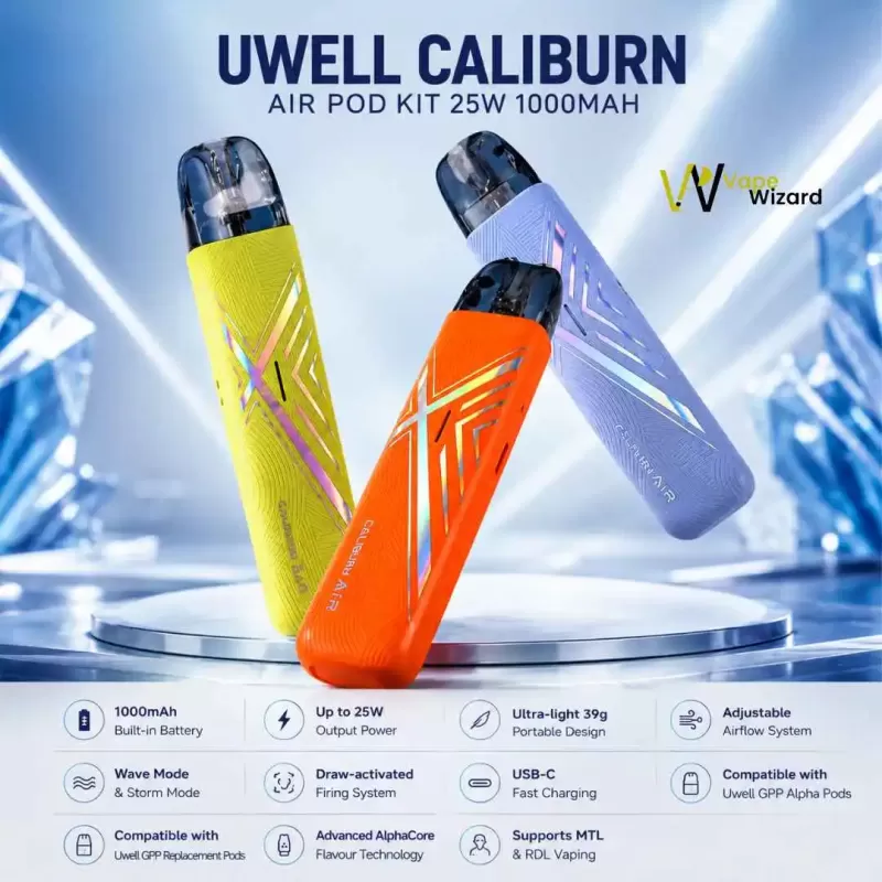 Uwell Caliburn Air Pod Kit 25W 1000mAh in Dubai UAE