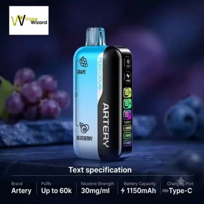 Artery Ferocious 60k Puffs 30mg Disposable Vape in UAE