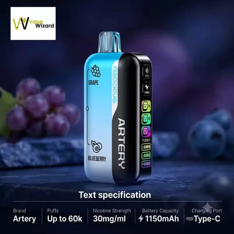 Artery Ferocious 60k Puffs 30mg Disposable Vape in UAE