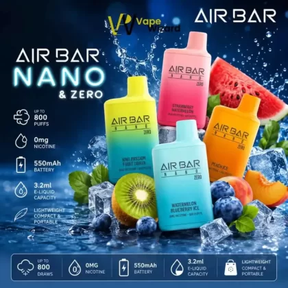 Air bar Nano 800 Puffs 0mg in UAE