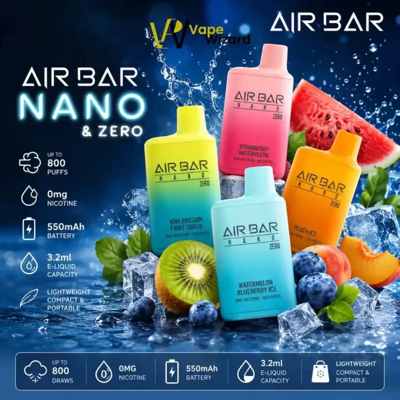 Air bar Nano 800 Puffs 0mg in UAE