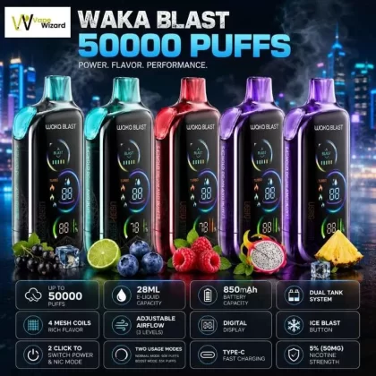 Waka Blast 50000 Puffs Disposable Vape 50mg in the UAE