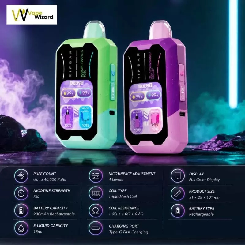 Rifbar Mixpro 40K 50mg Disposable Vape in UAE